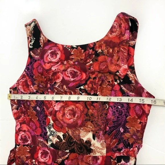 Lady vintage floral dress retro rockabilly made in Romania - Picture 7 of 16